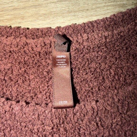 Skims Unisex Chocolate Brown Cozy Knit Pullover Sweatshirt 2x/3x Fuzzy Warm - Picture 5 of 7